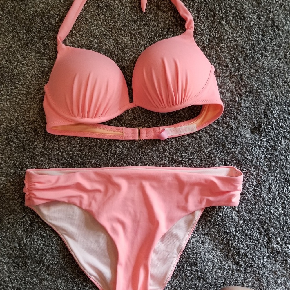 Coral bikini